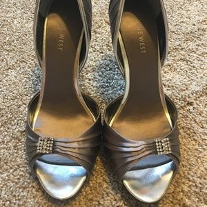 Nine West open toe heels